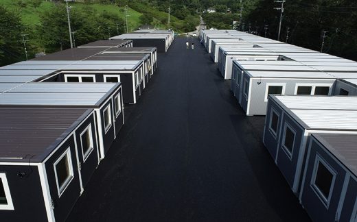 熊本県球磨村 多目的広場仮設団地
